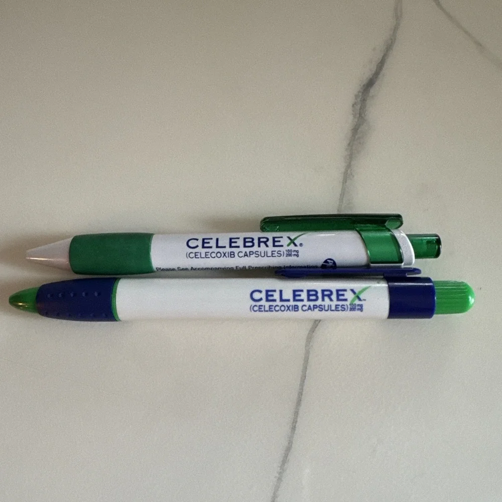 Lot of 2 CELEBREX‎ Pharmaceutical Drug Rep Promotional Retractable Ballpoint Pen